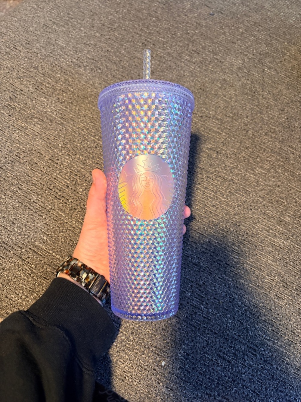 Starbucks 2023 Unicorn Iridescent Rainbow Studded Venti Tumbler 24oz